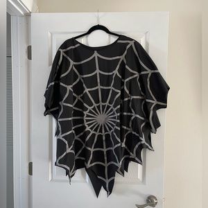 Spider web costume pancho
